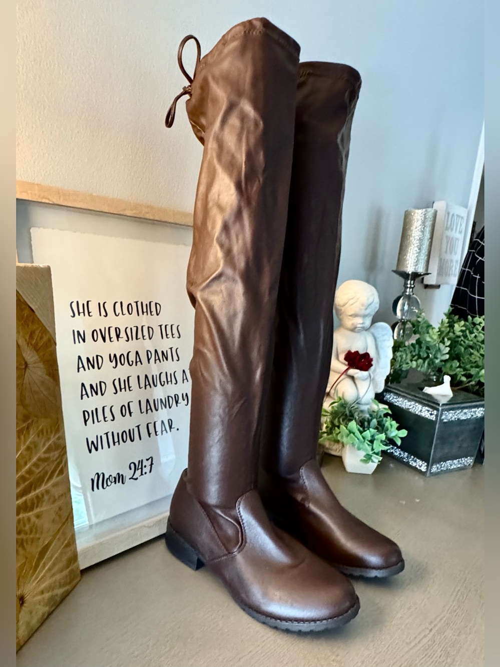 Forever Brown Over-the-Knee Riding Boots Size 8.5 NWT